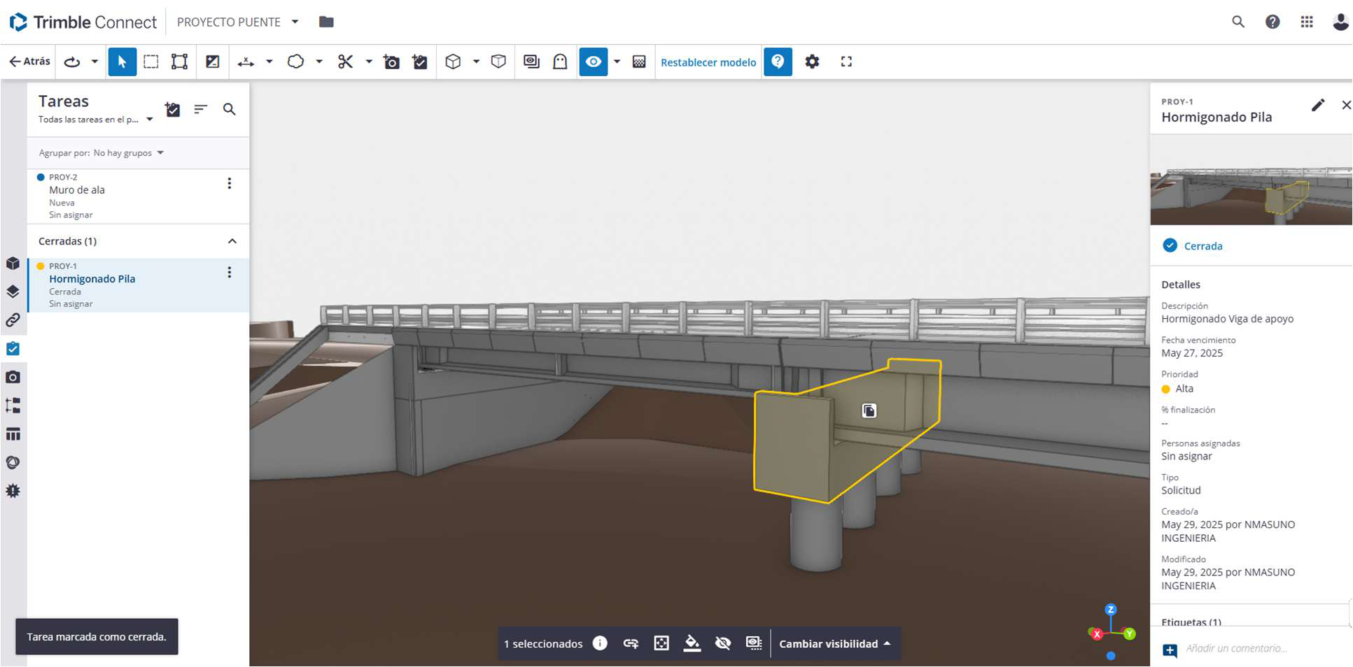 Tarea anclada al modelo
